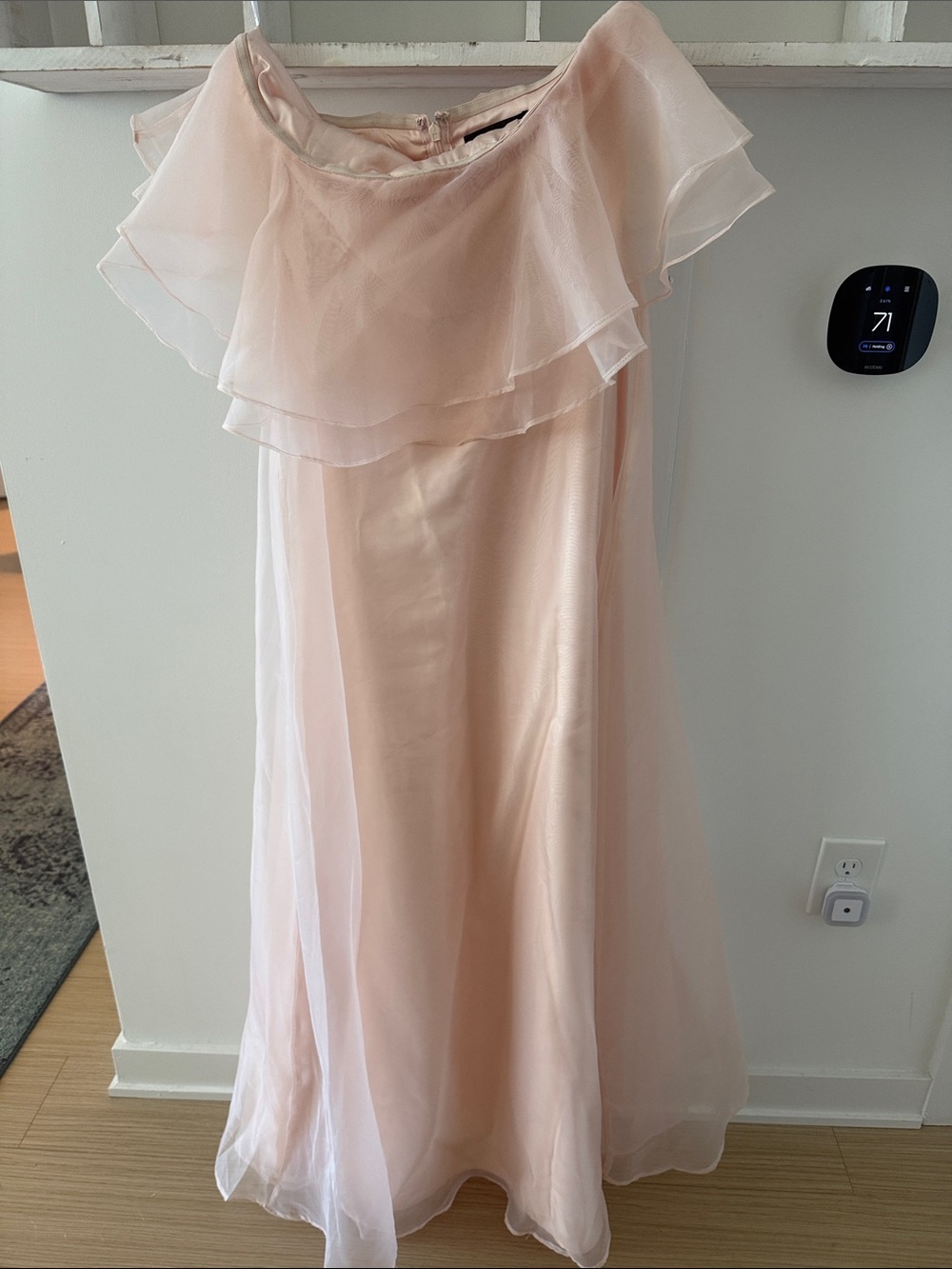 Pink Layered Chiffon Dress